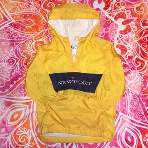 Pull over rain jacket
